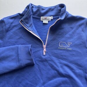 Vineyard‎ Vines 1/4 Zip Purple Sweatshirt Youth L